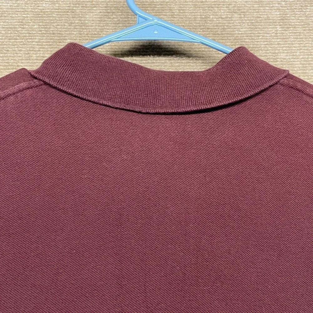 Polo Ralph Lauren Vintage Polo Shirt Men's XL Burgundy Cotton Golf Shield NEVIS